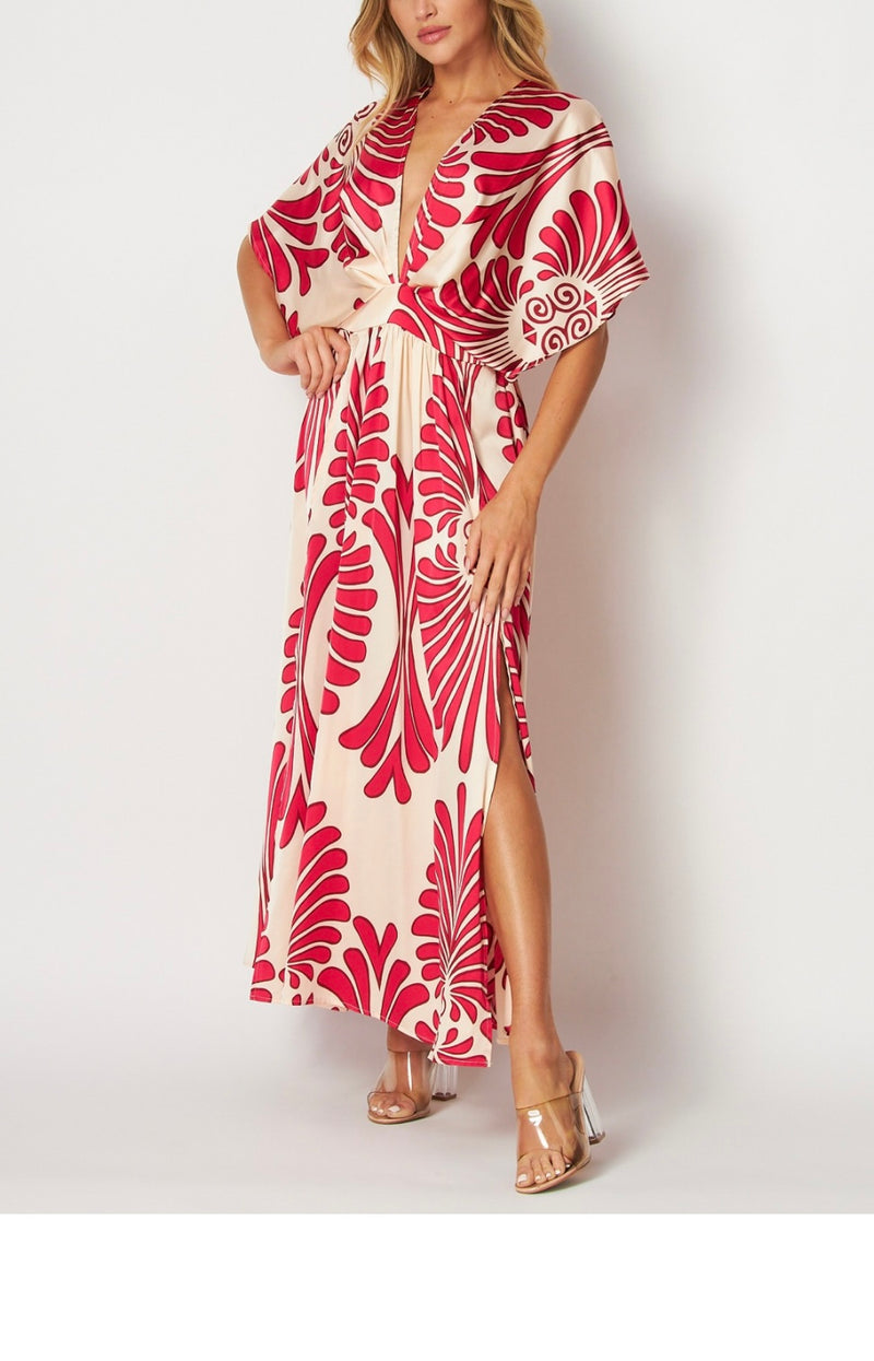 Hot Pink Kimono Dress - Bella Boutique & Bellasbylola.com