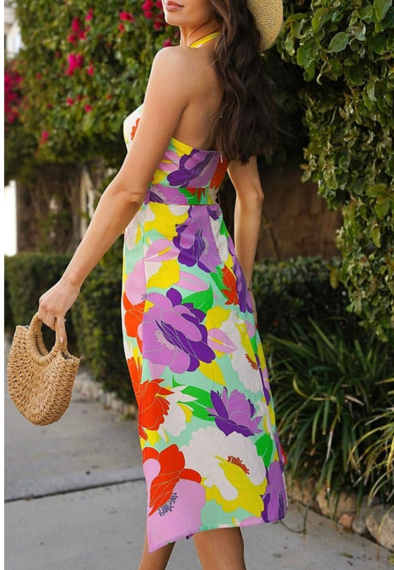 Beautiful Color Midi Dress