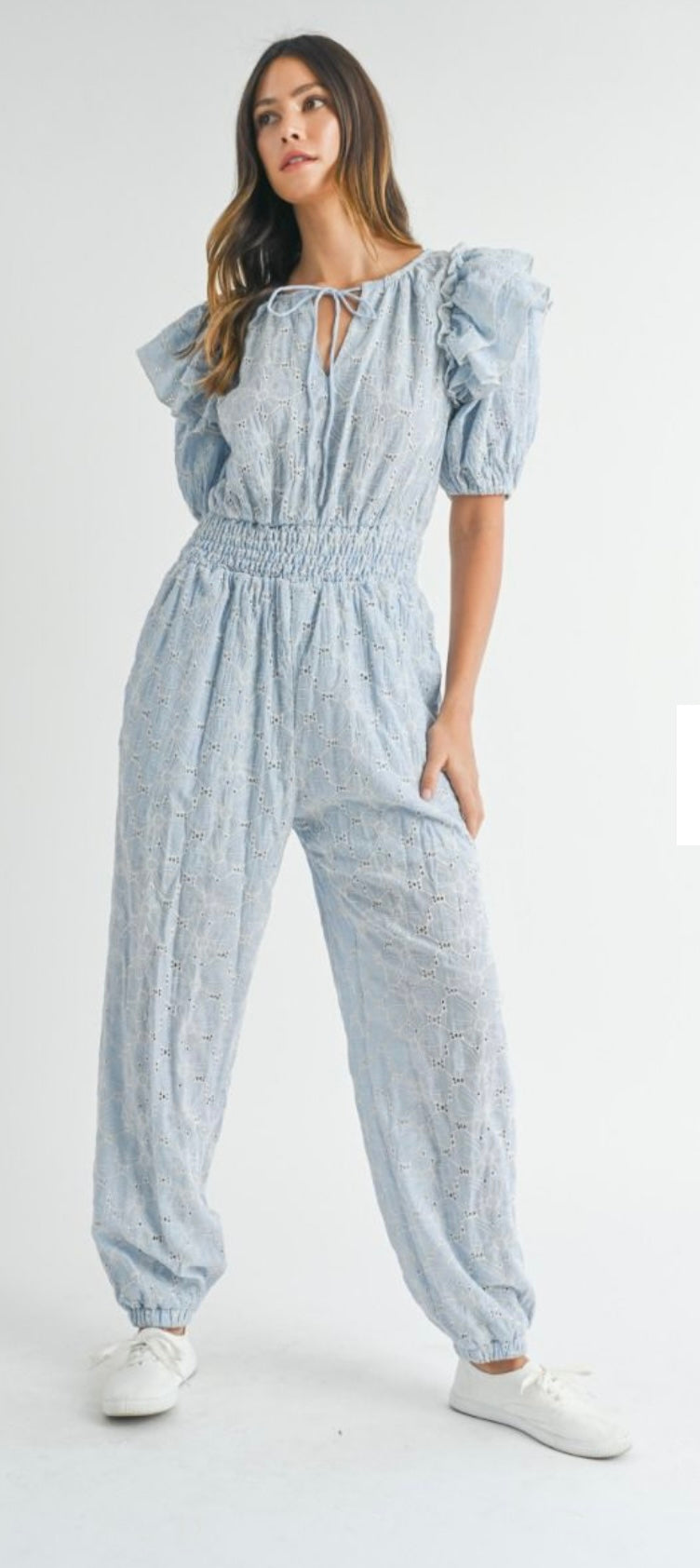 Eyelet jumpsuit