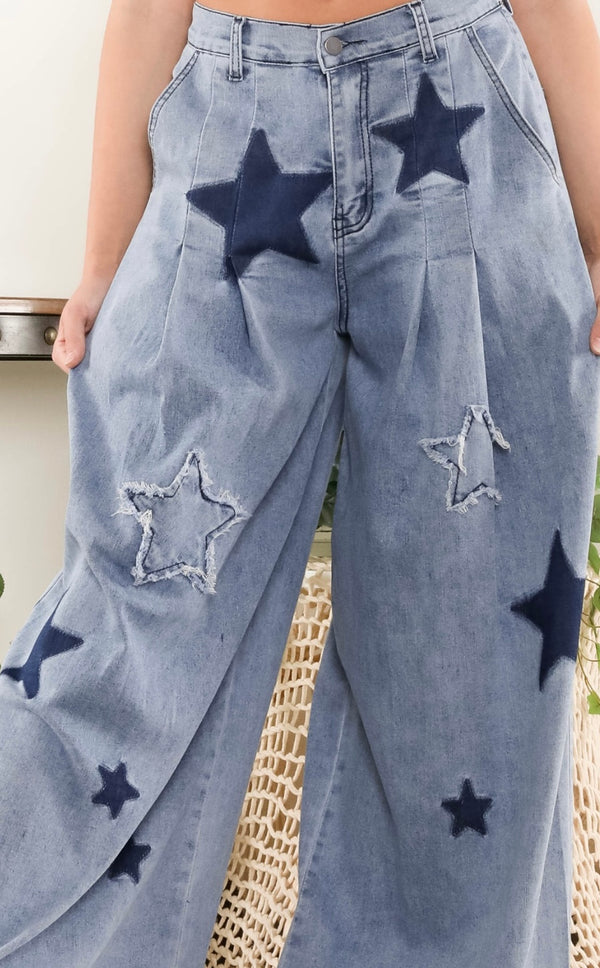 Star LightDenim Pants - Bella Boutique & Bellasbylola.com