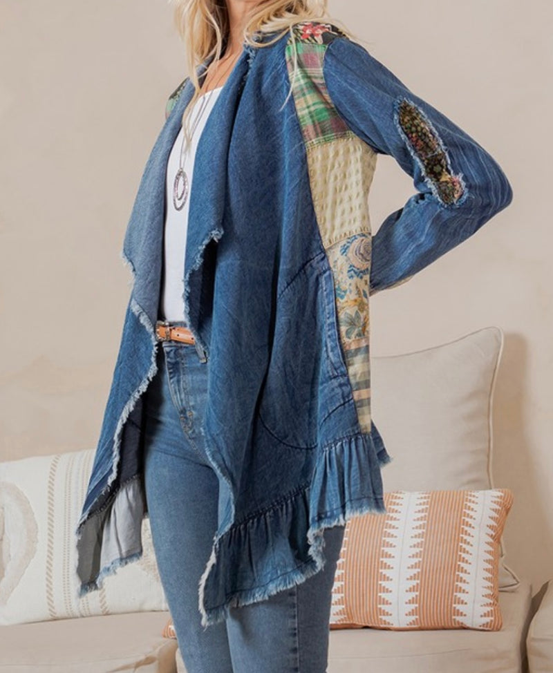 Bohemian Denim Kimono