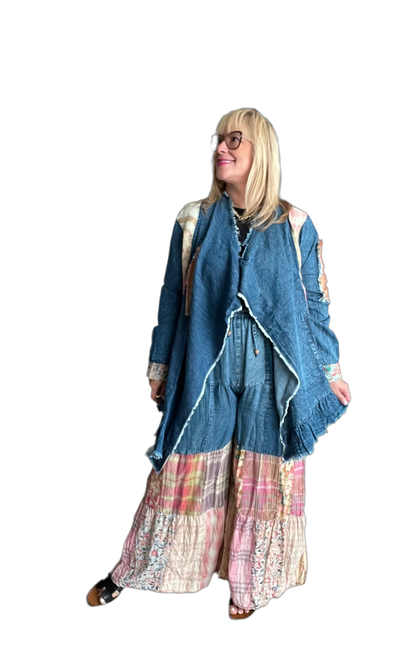 Bohemian Denim Kimono