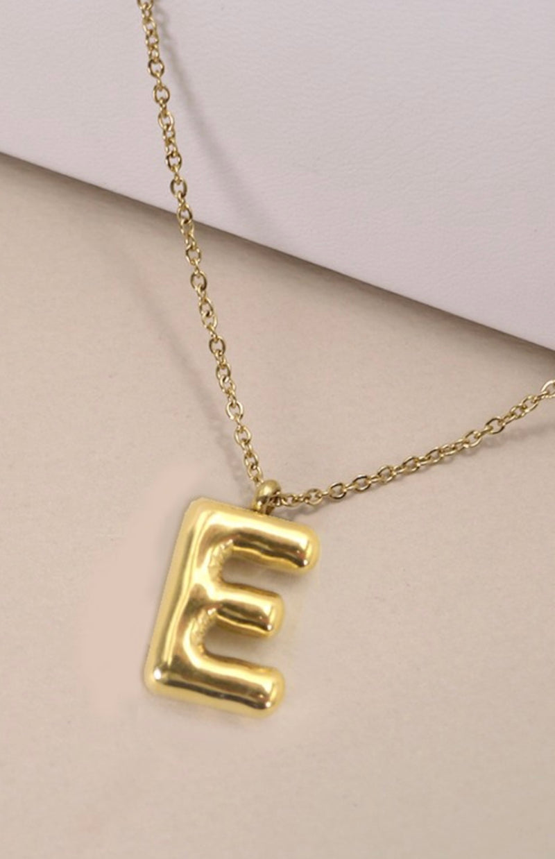 18K STAINLESS STEEL TARNISH FREE INITIAL NECKLACE