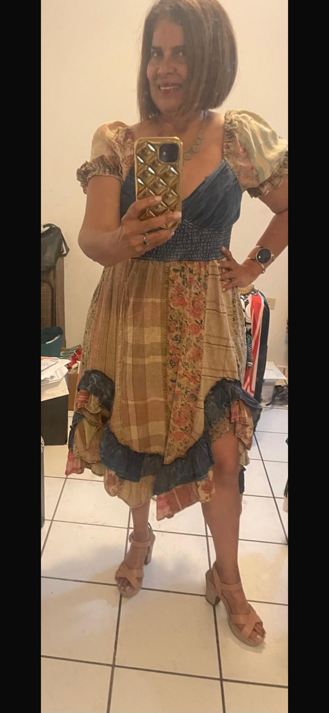 Boho Chic Denim Midi Dress - In Store & Online 💫 - Tax Included