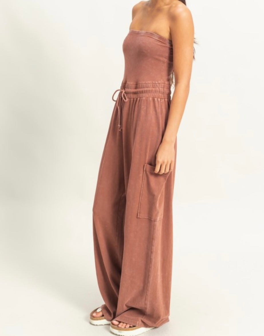 Breezy Tube Top Jumpsuit