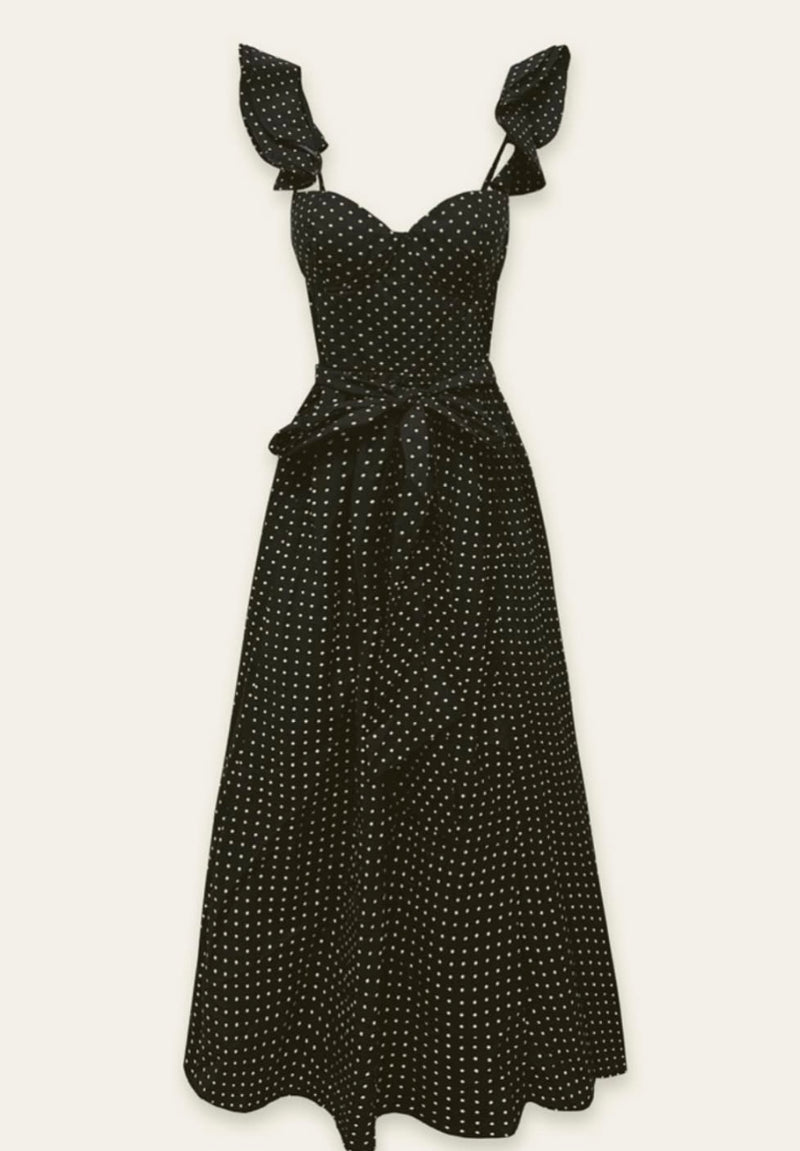 Polka Dots Corset Dress-Premium Clothing - 🌟