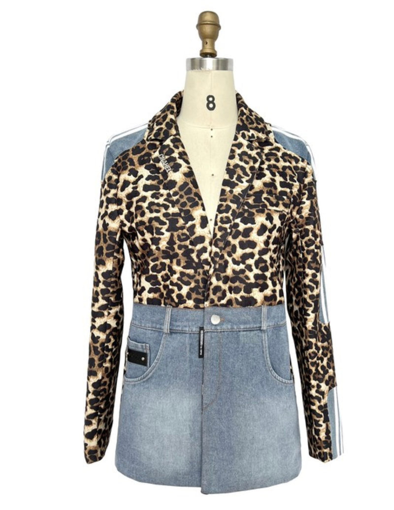 Oversized Denim -Animal Print Jacket - In store & online -New💫💃