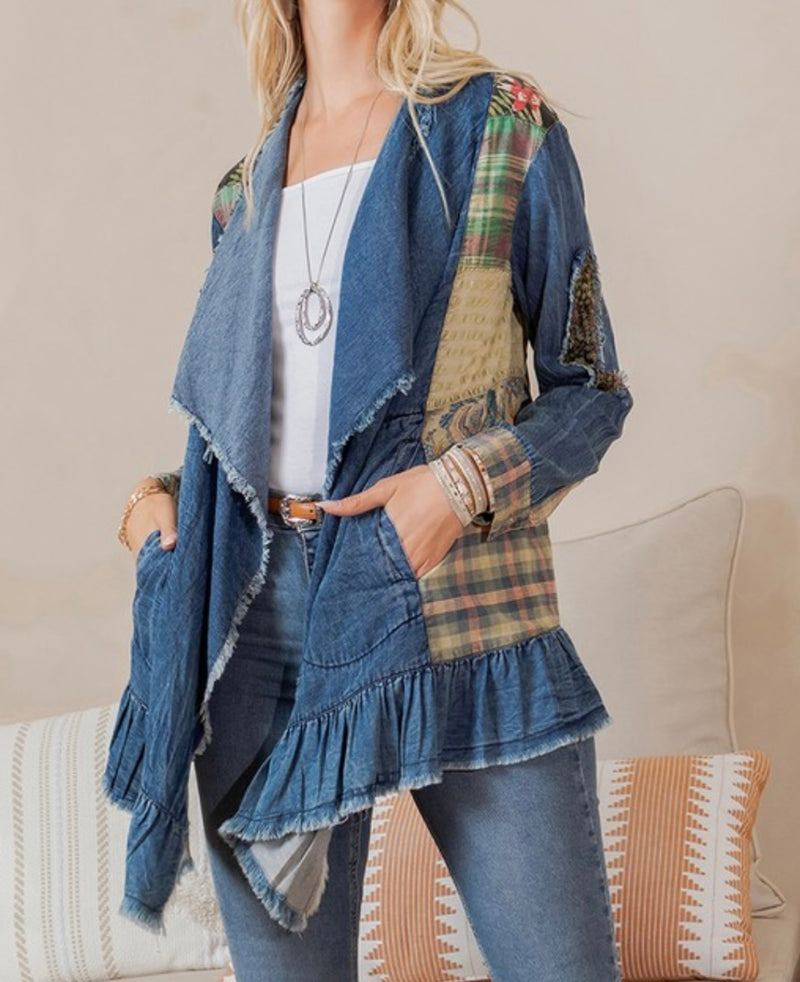 Bohemian Denim Kimono