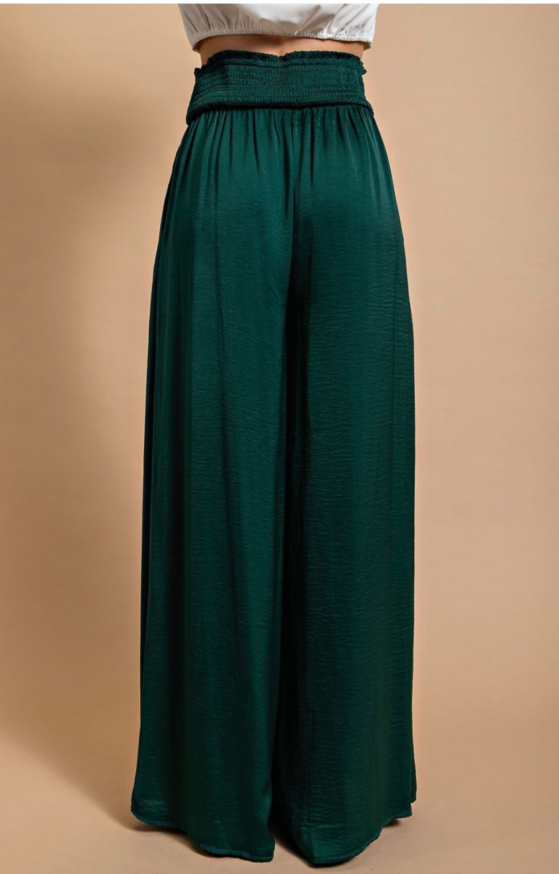 Emerald Wide Leg Pants - Bellasbylola.com