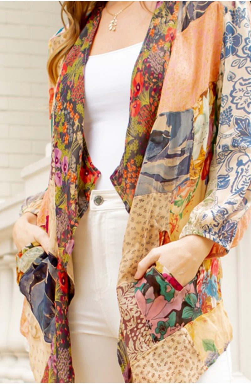 Bohemian Long Sleeve KIMONO- New 🌟