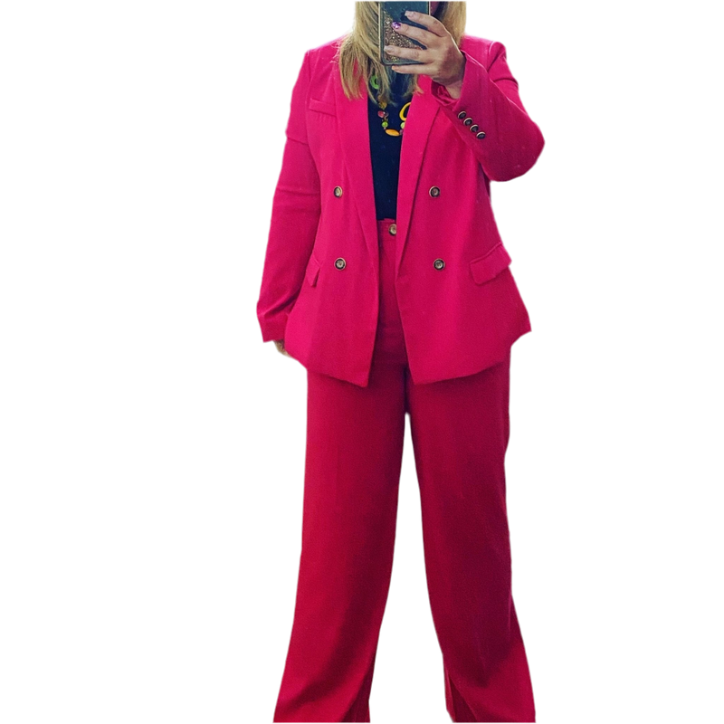 Hot Pink Andrea Blazer