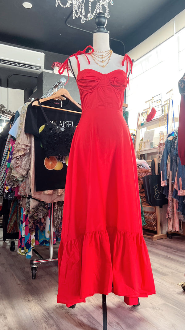 Gail Red Dress-Premium Clothing - En tienda & en línea 🌟