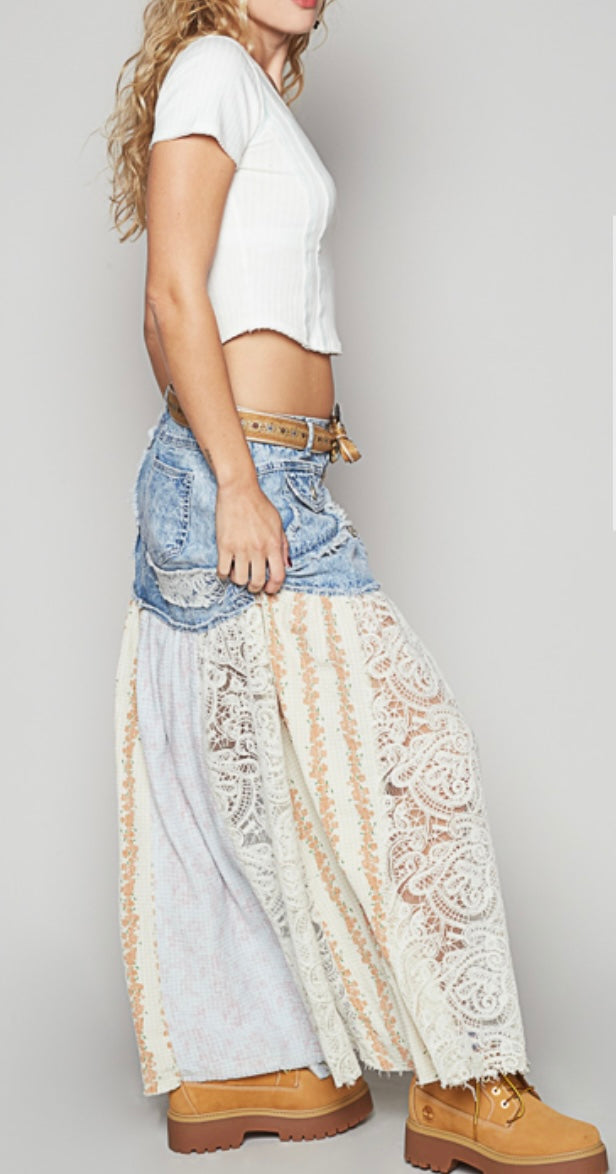 Denim Maxi Skirt - Premium Clothing - IVU incluido - En tienda & En línea
