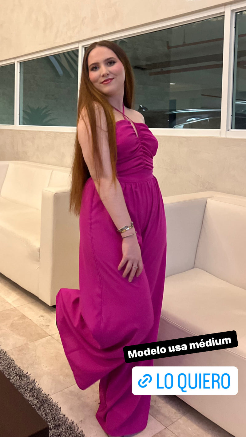 Magenta Jumpsuit - Bellasbylola.com