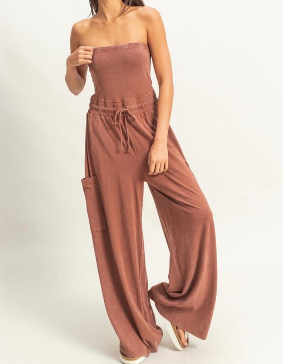Breezy Tube Top Jumpsuit
