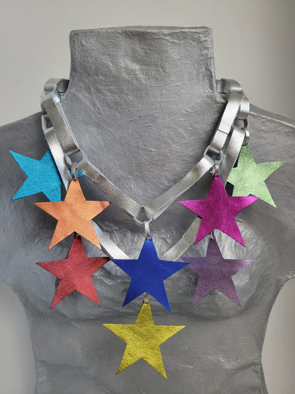 Multi Colors Stars Necklace by Arlene Diaz 🇵🇷 - Bellasbylola.com