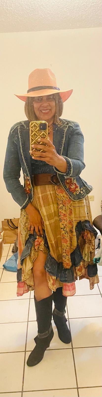 Boho Chic Denim Midi Dress - In Store & Online 💫 - Tax Included