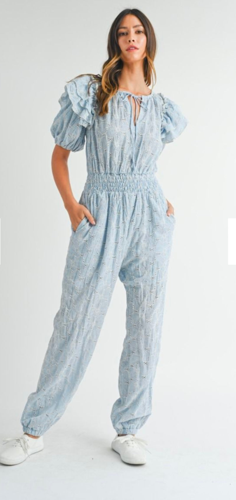 Eyelet jumpsuit