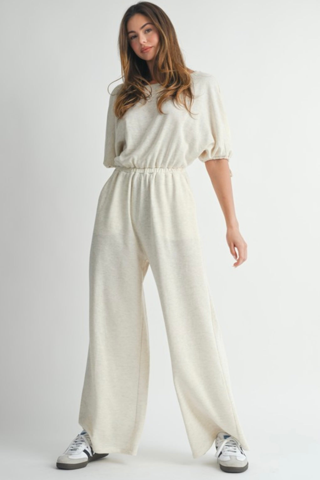 Oatmeal or Blue Comfy Jumpsuit - New 💫