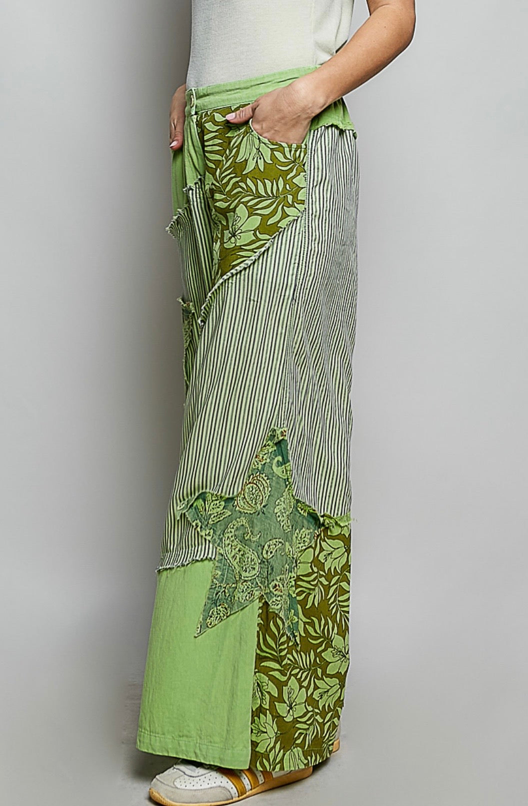 Patchwork Star & Stripes One of a kind Pants