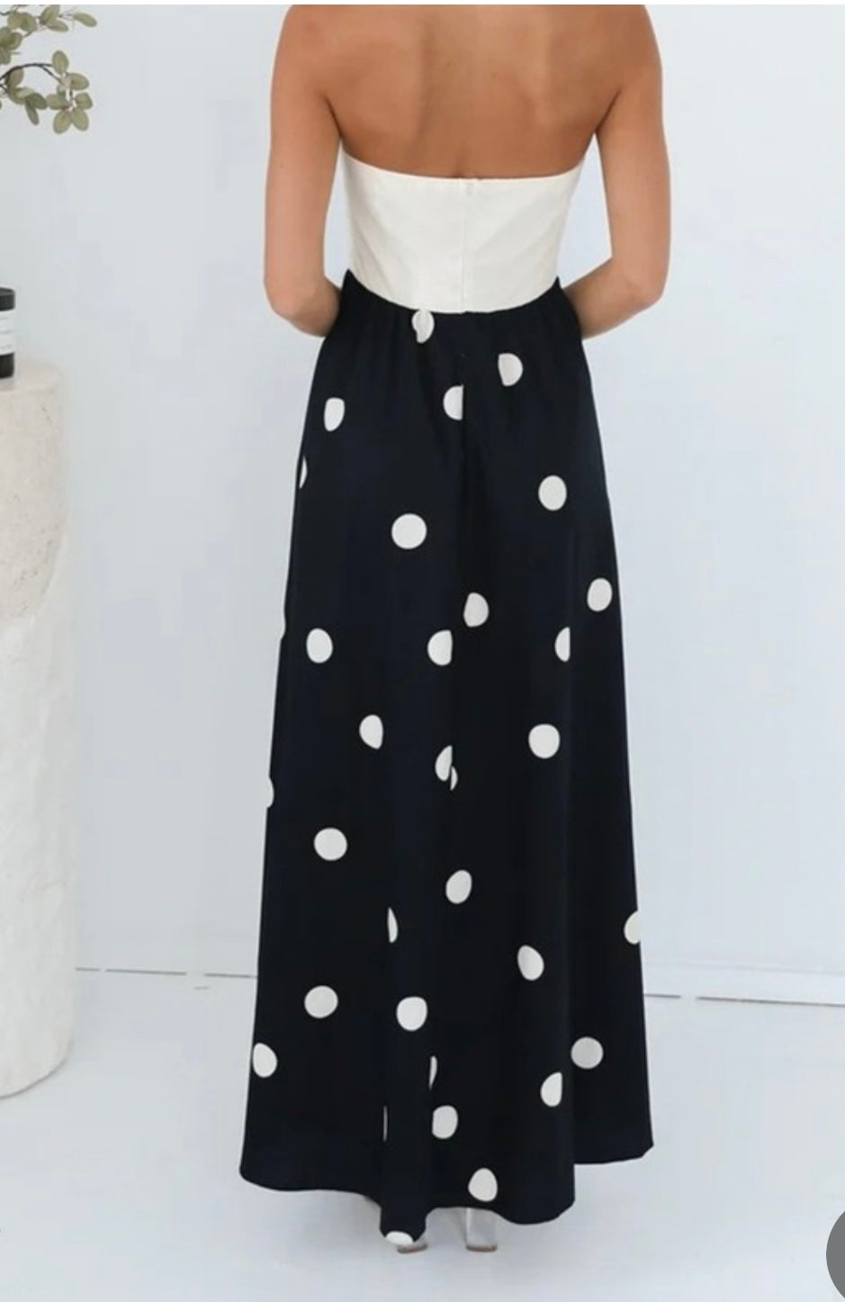 Sleeveless Polka Dots Dress
