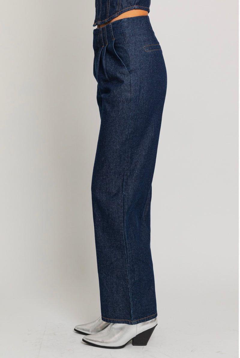 Indigo High Waisted Denim - Bellasbylola.com