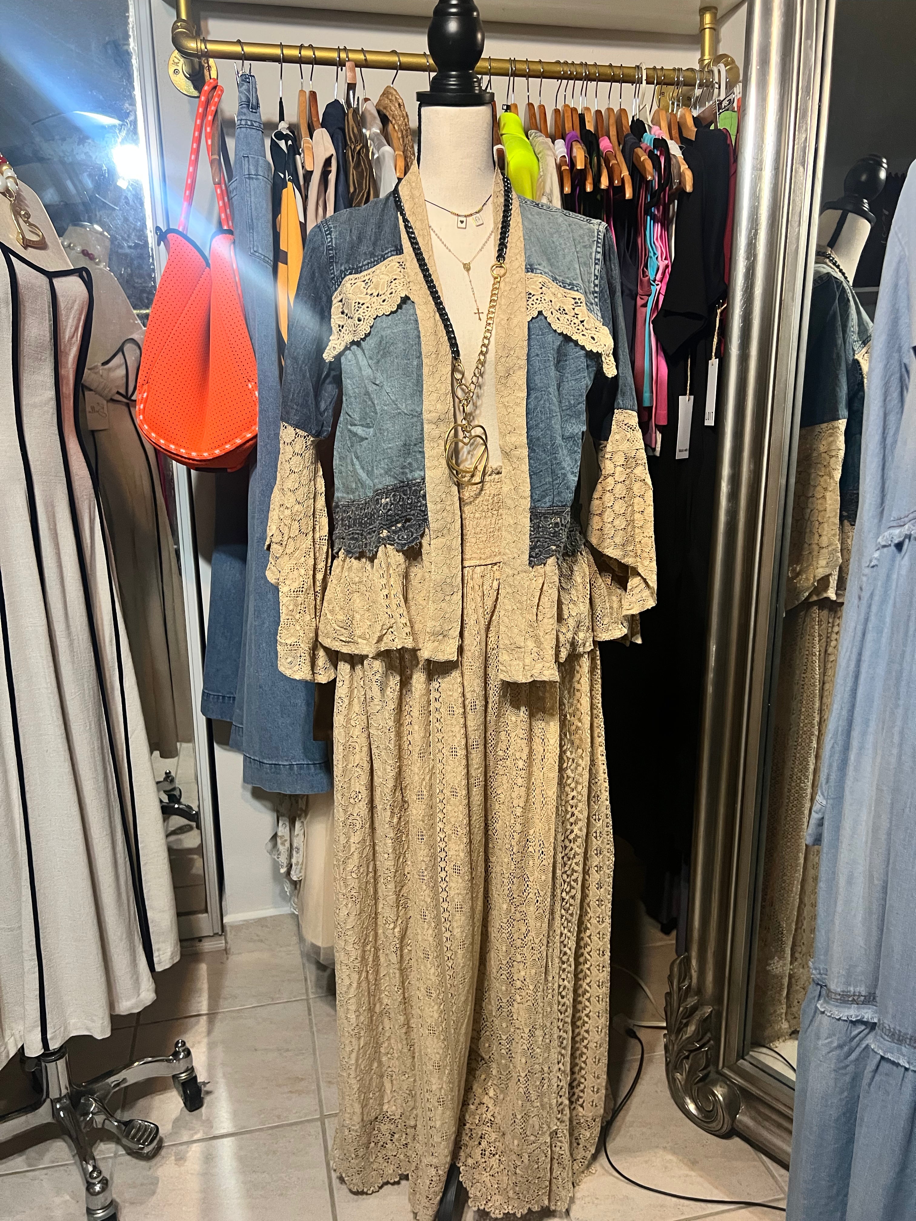 Desert Dream Boho Dream Flow Lace Wide Leg Trousers