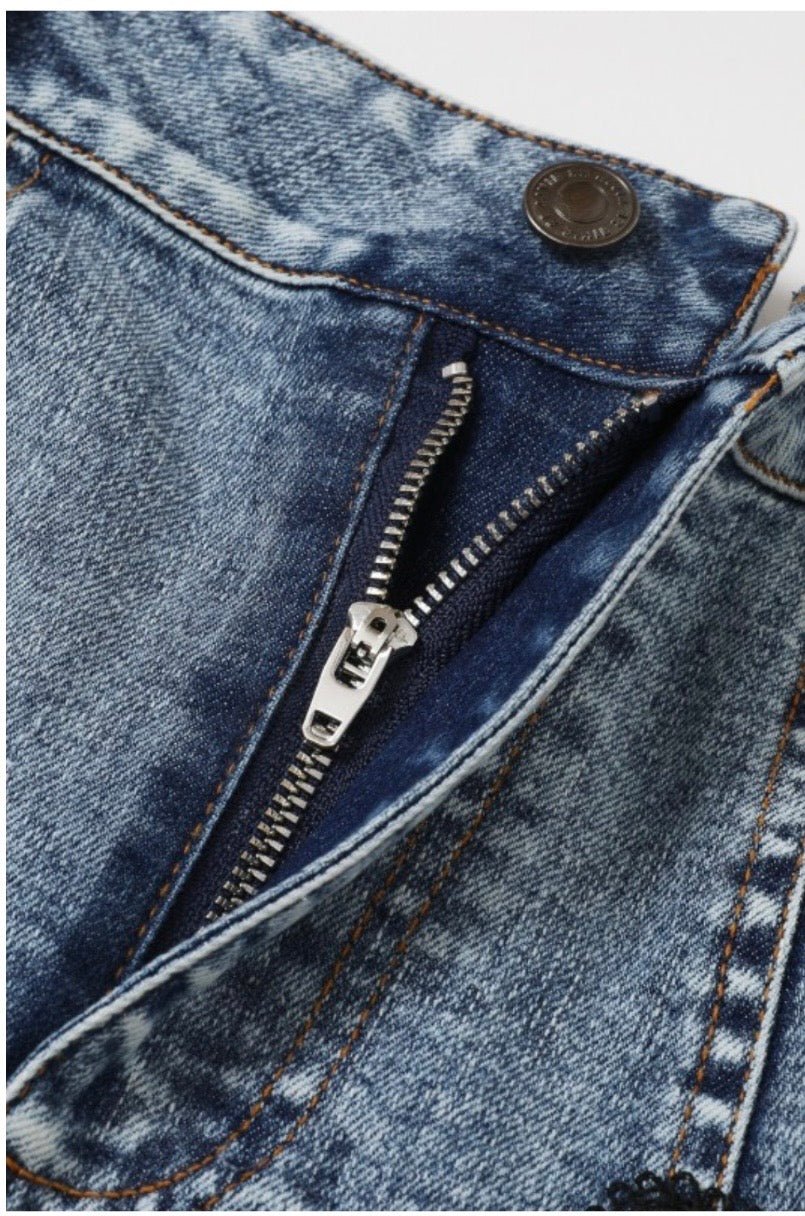 Amelie Denim Contrast Maxi Skirt - True to size - Bella Boutique & Bellasbylola.com