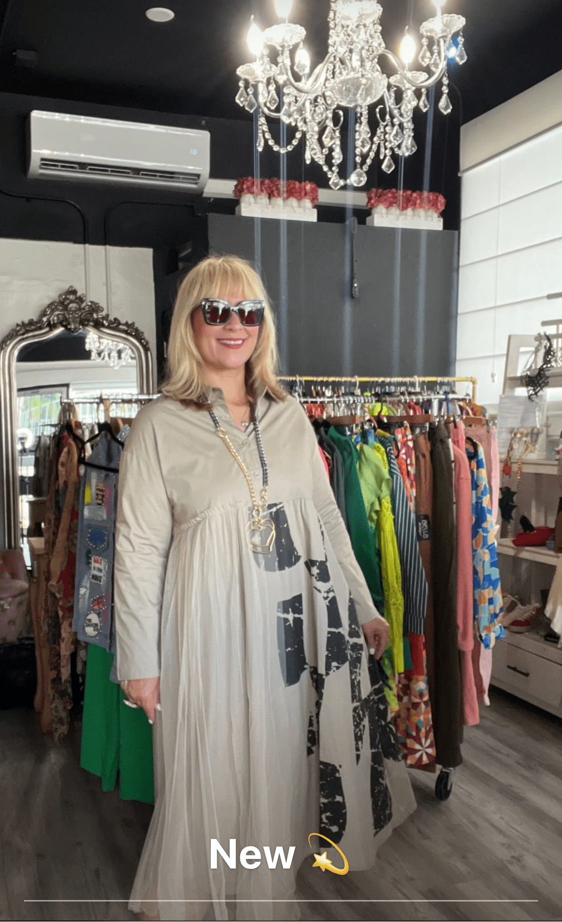 Asymmetric Tulle Abstract Print Shirt Dress - Fits from small thru large - Premium Clothing - Bellasbylola.com