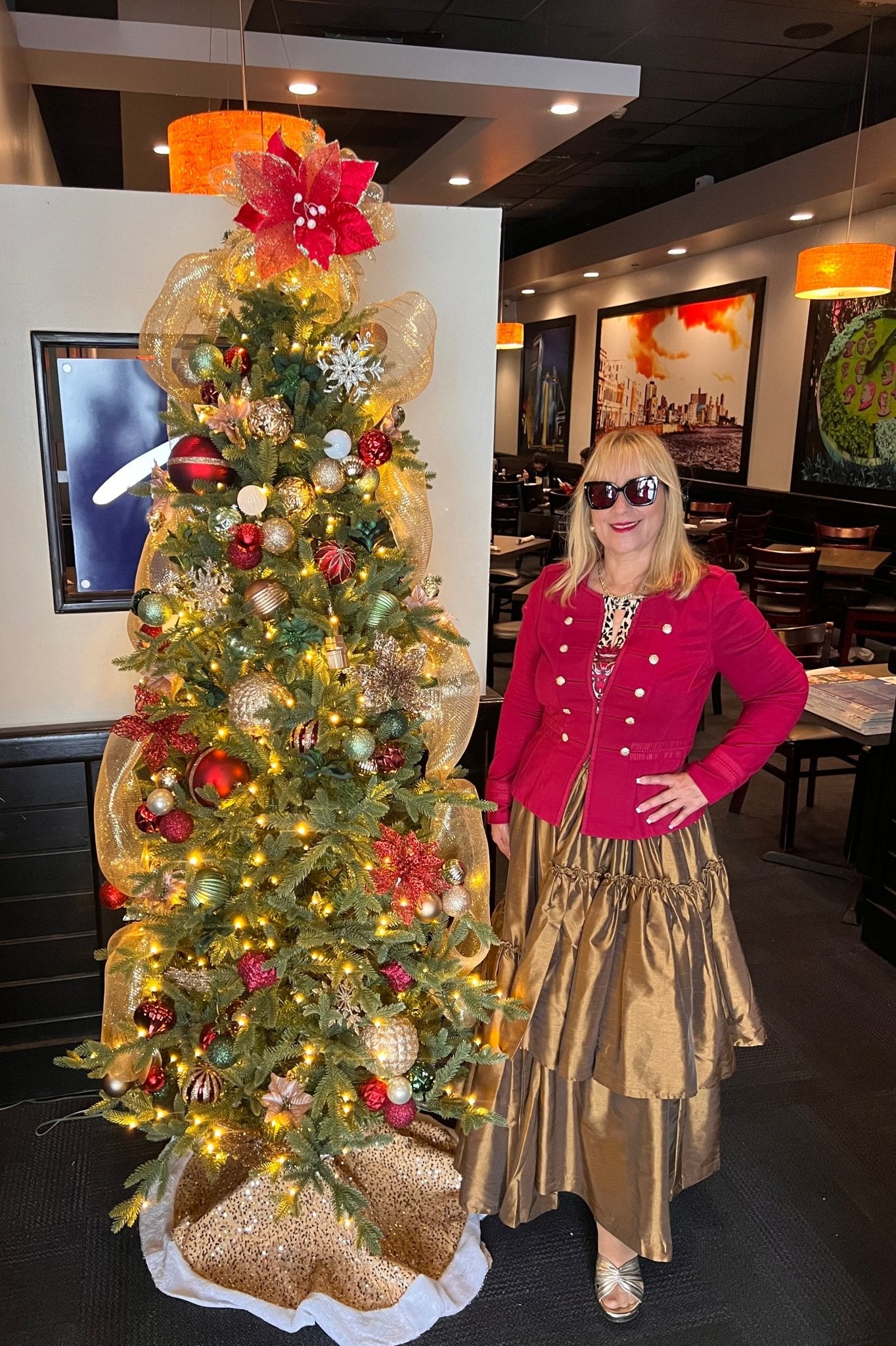 Asymmetrical Tiered Ruffled High - Waisted Maxi Skirt - Tax Included - Bella Boutique & Bellasbylola.com