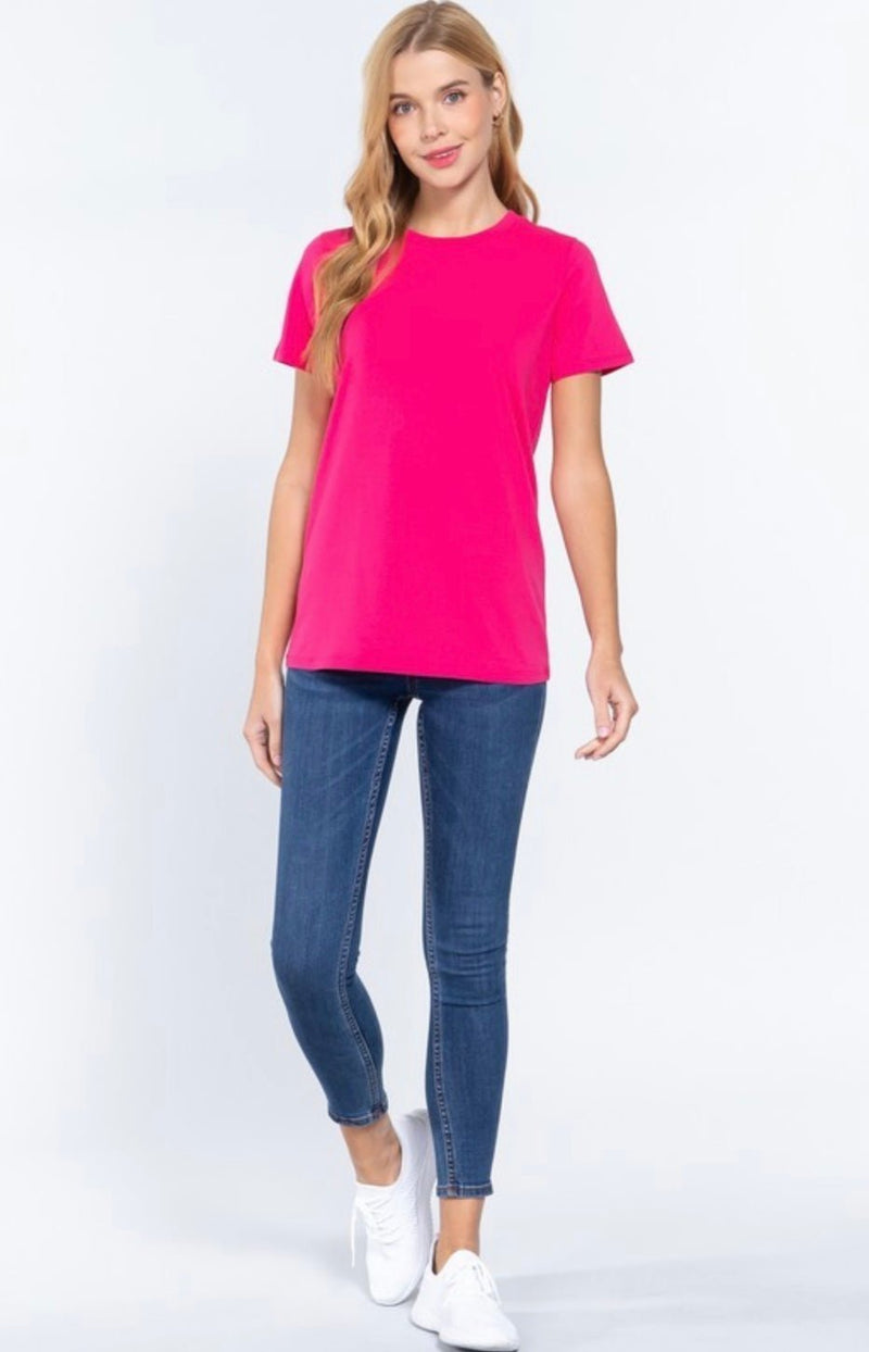 Basics Cotton Tops (various colors) - Bella Boutique & Bellasbylola.com