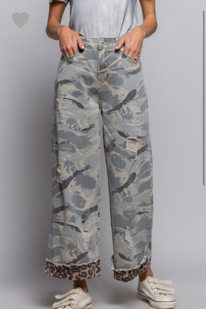 Camo wide leg pants - Bella Boutique & Bellasbylola.com