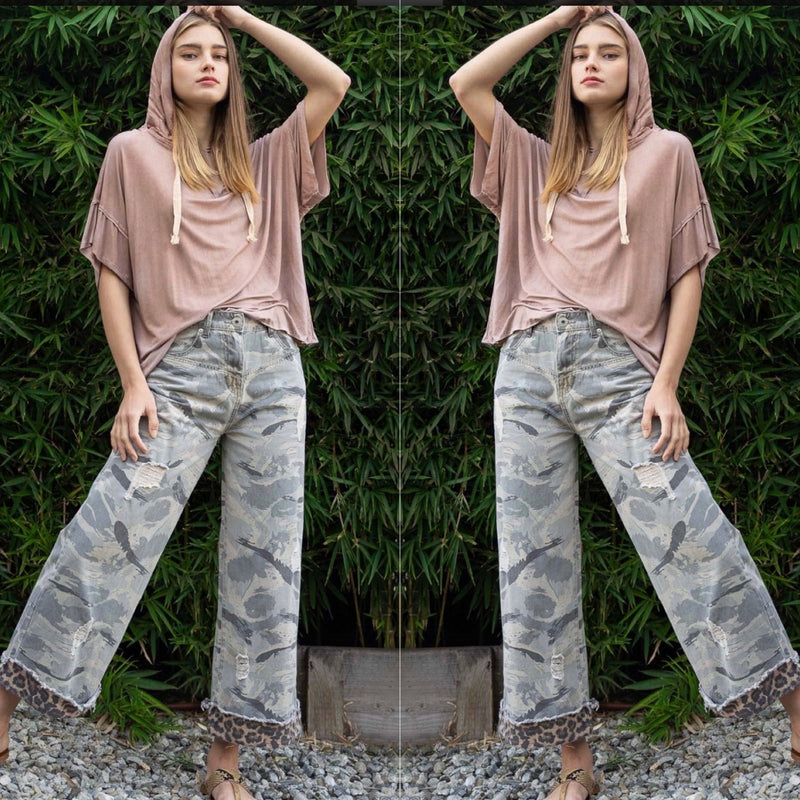 Camo wide leg pants - Bella Boutique & Bellasbylola.com