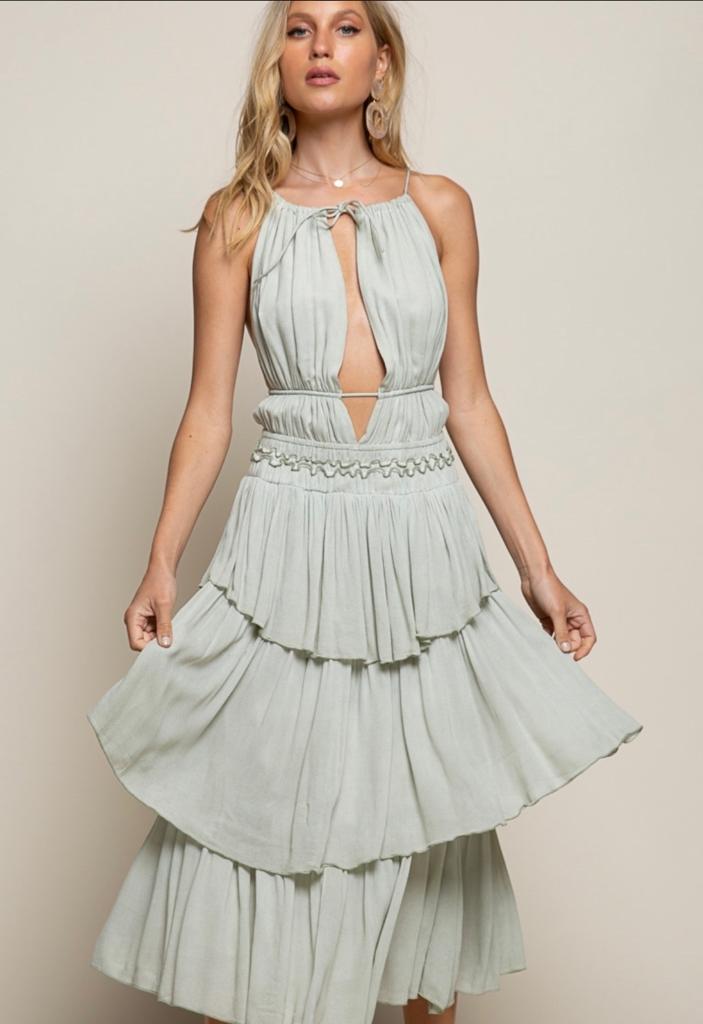 Soft Sage Dress - Bella Boutique & Bellasbylola.com