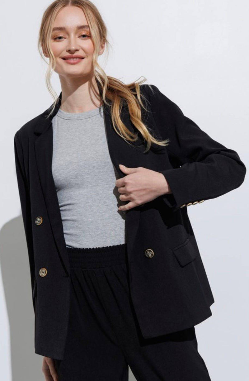 Black Andrea Blazer - Bella Boutique & Bellasbylola.com