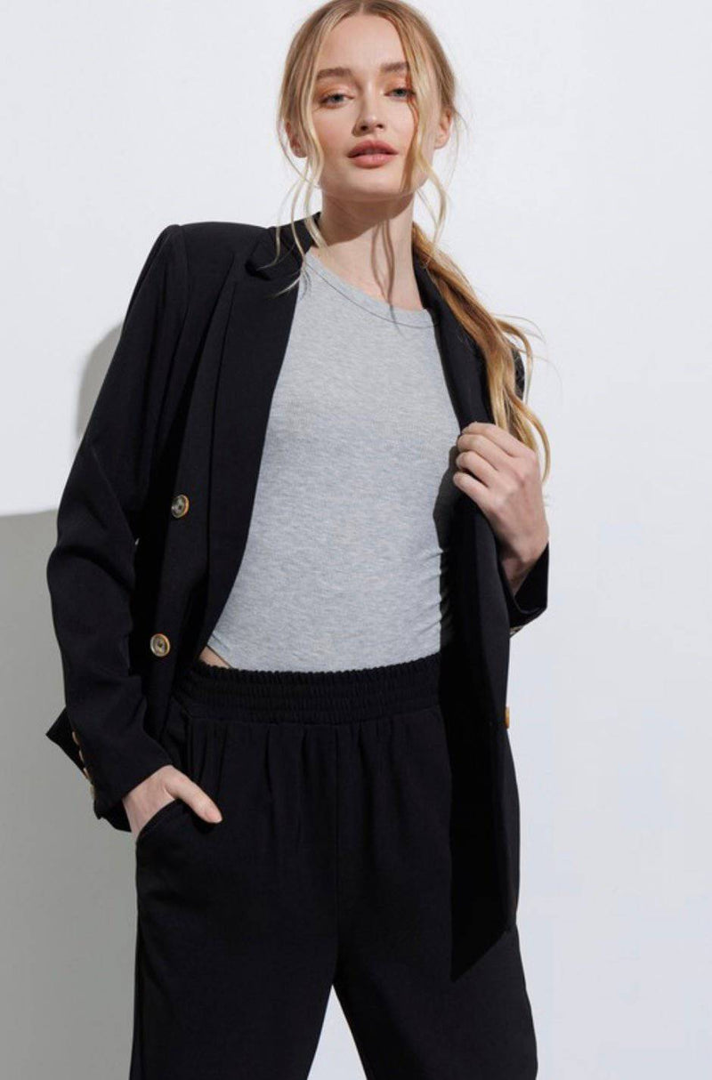 Black Andrea Blazer - Bella Boutique & Bellasbylola.com