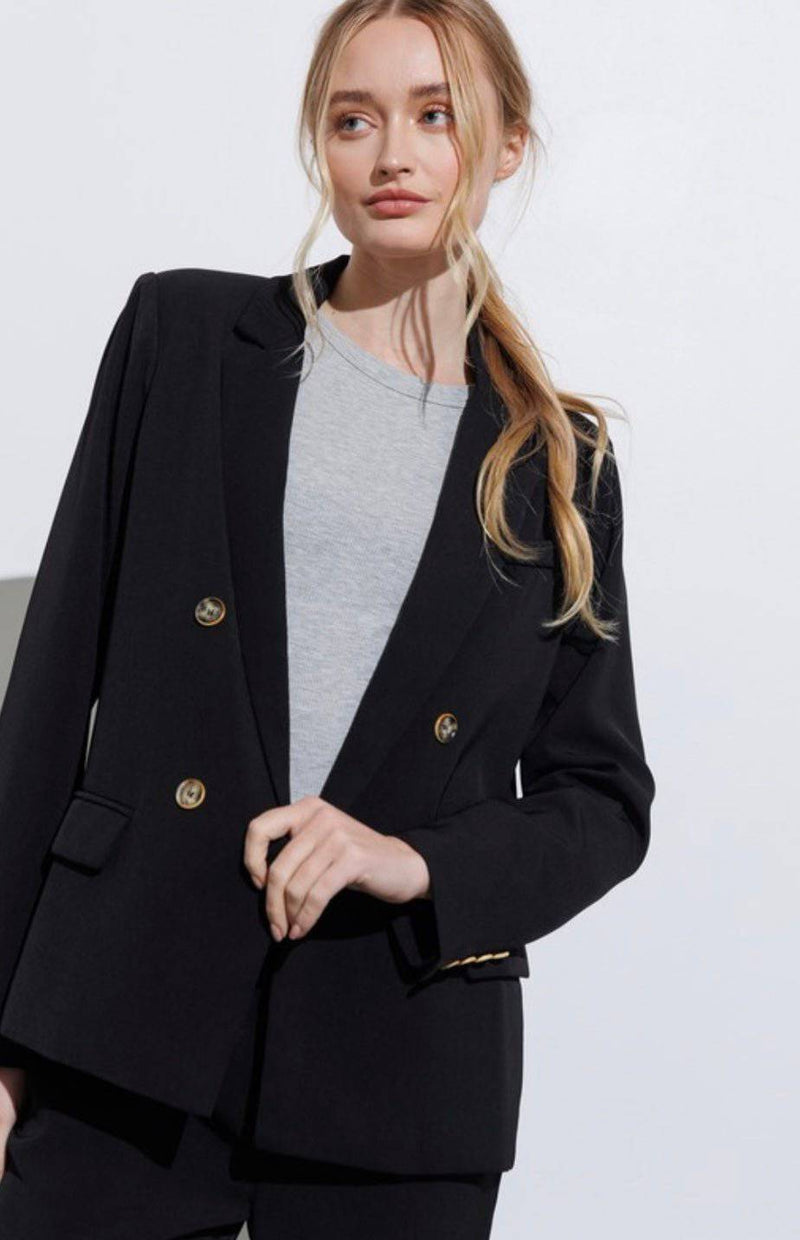 Black Andrea Blazer - Bella Boutique & Bellasbylola.com