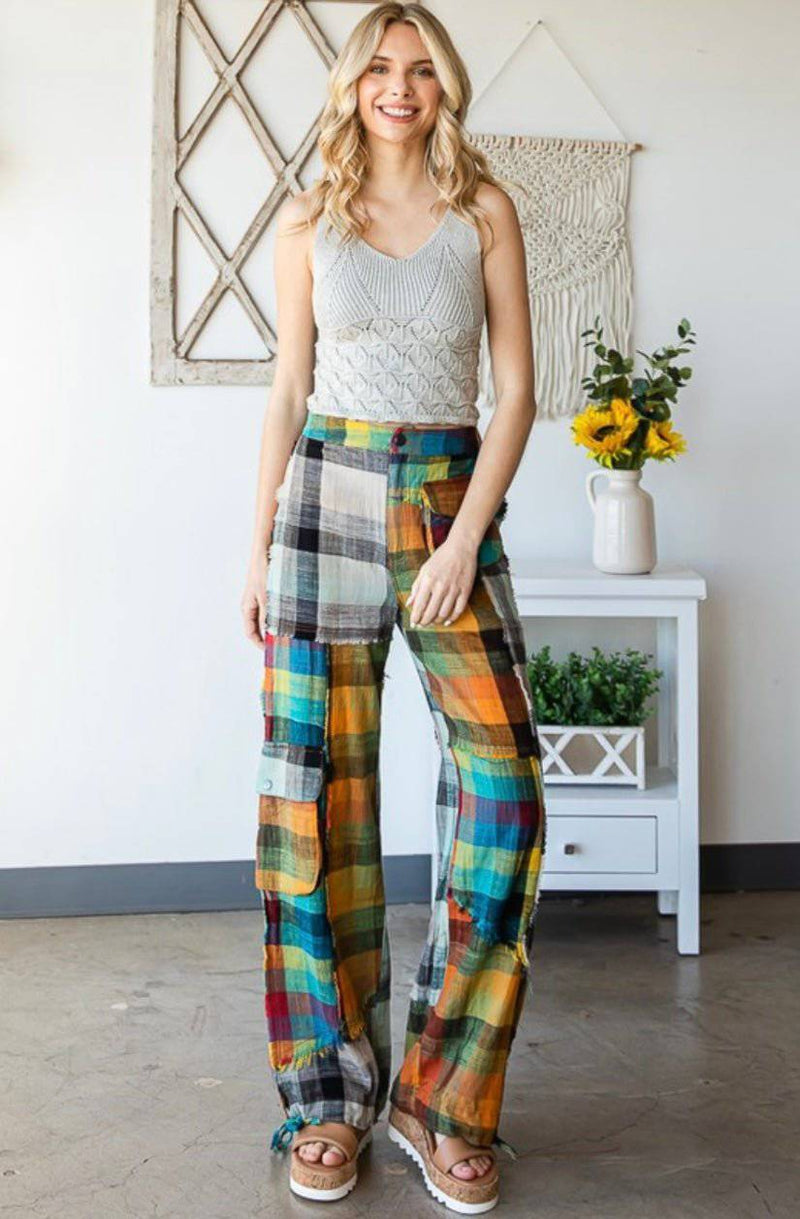 Multi Colors Cargo Pants - Bella Boutique & Bellasbylola.com