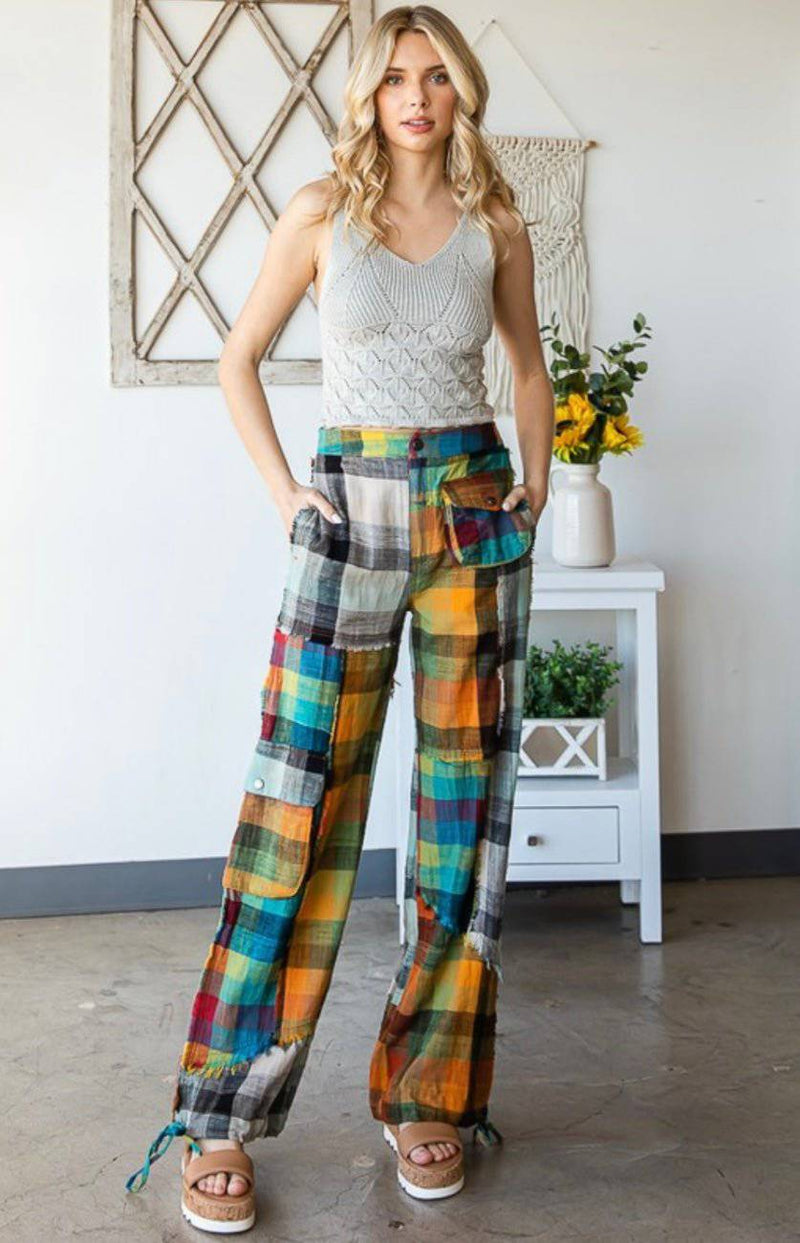 Multi Colors Cargo Pants - Bella Boutique & Bellasbylola.com