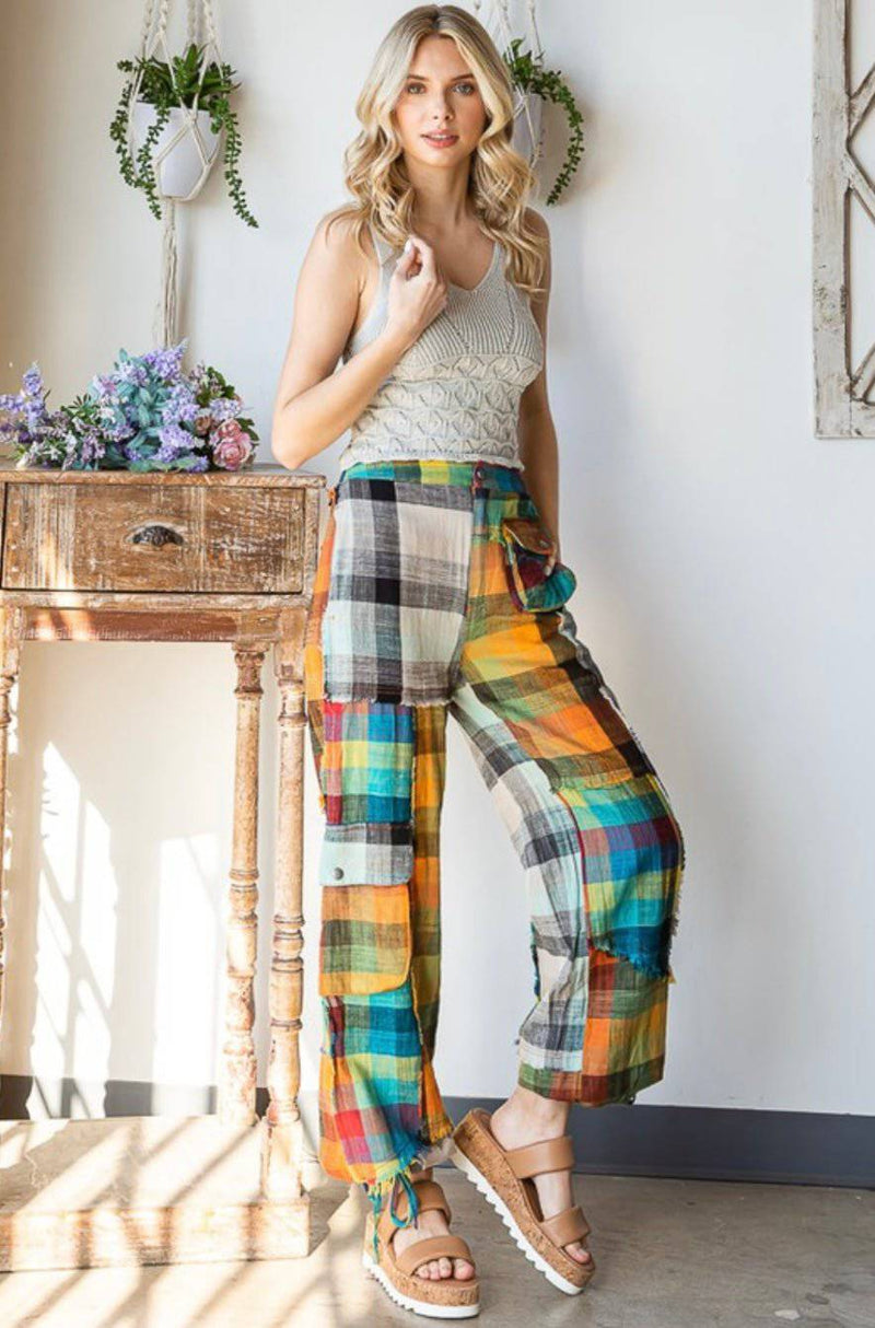 Multi Colors Cargo Pants - Bella Boutique & Bellasbylola.com