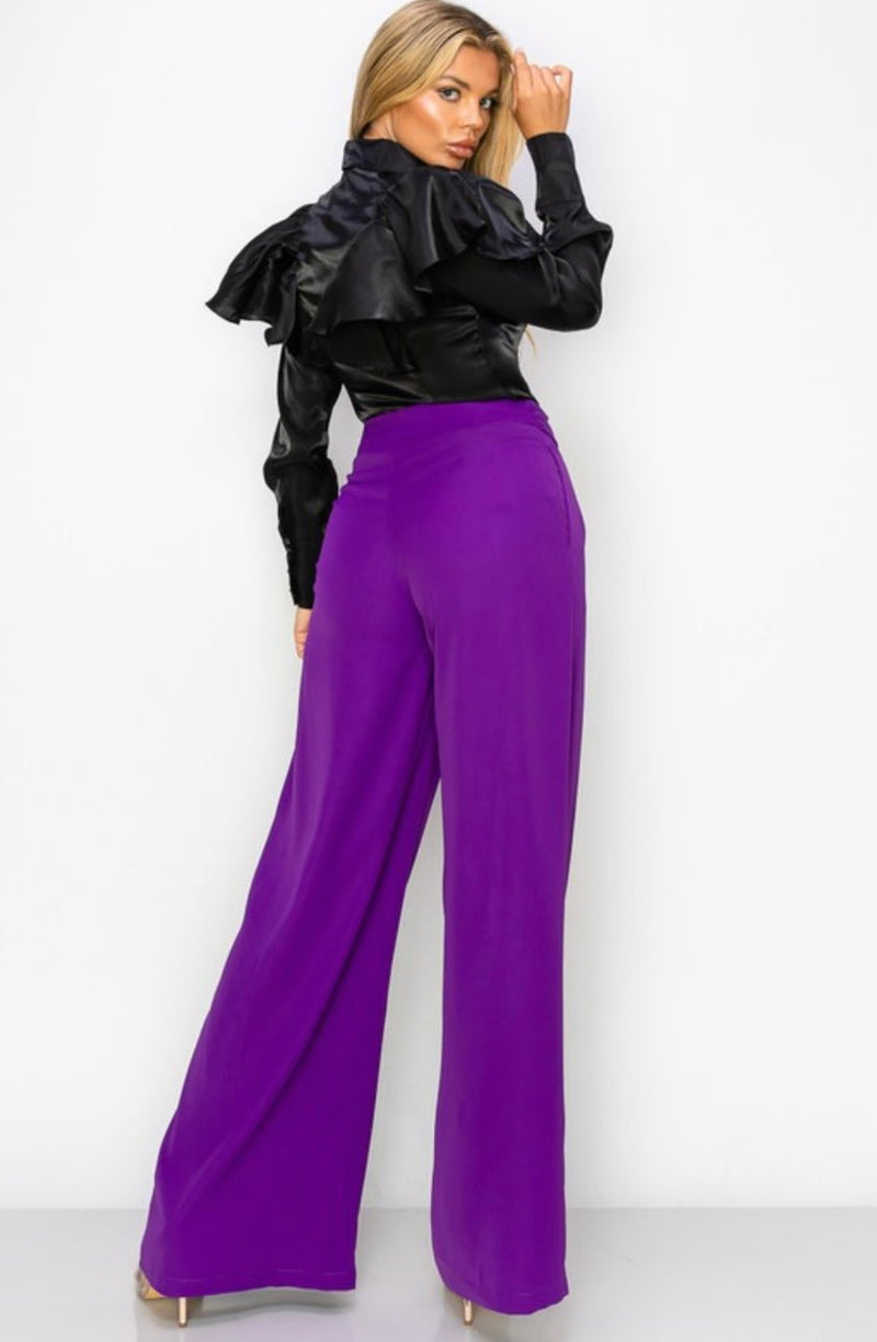 Violeta Palazzo Pants - Bella Boutique & Bellasbylola.com