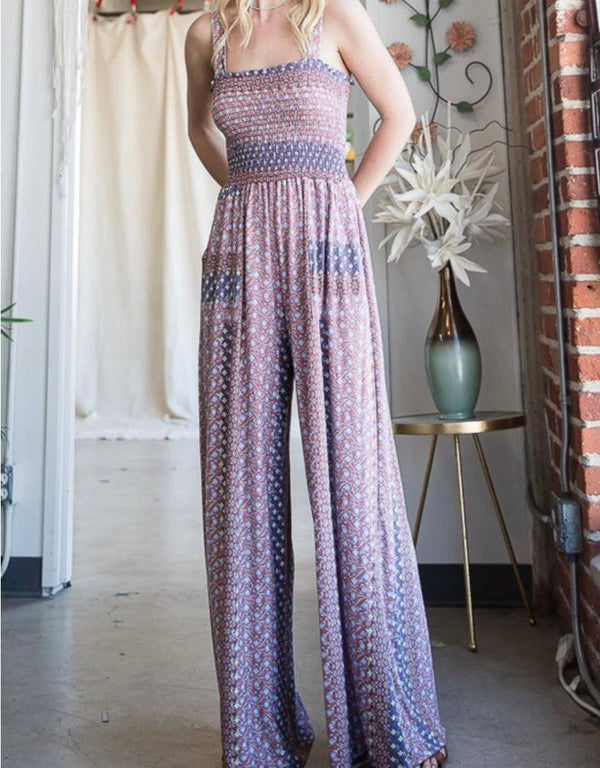 Floral Purple Jumpsuit - Bella Boutique & Bellasbylola.com