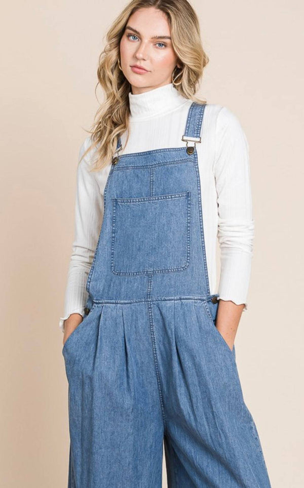 Tencel Denim Overall - Bella Boutique & Bellasbylola.com