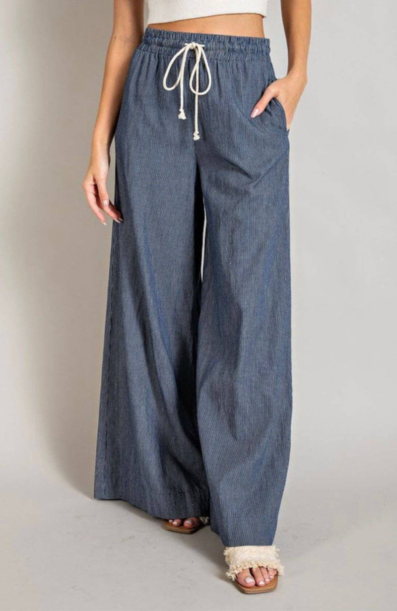 Pinstripe Palazzo Pants - Bella Boutique & Bellasbylola.com