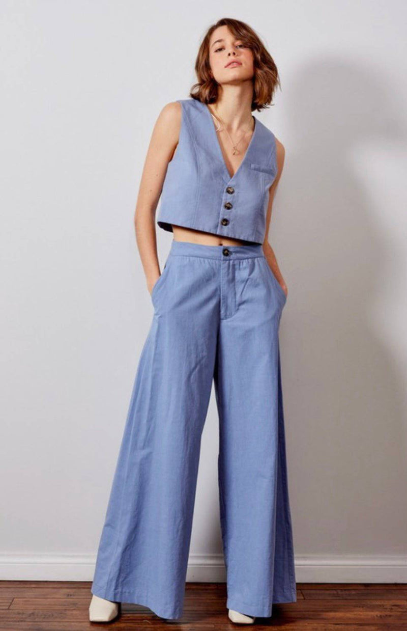 Teresa Azul Cielo Trousers - Bella Boutique & Bellasbylola.com