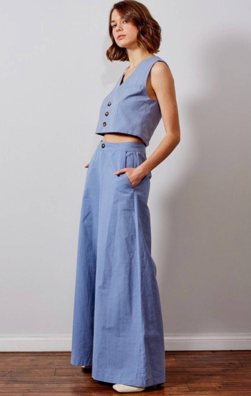 Teresa Azul Cielo Trousers - Bella Boutique & Bellasbylola.com