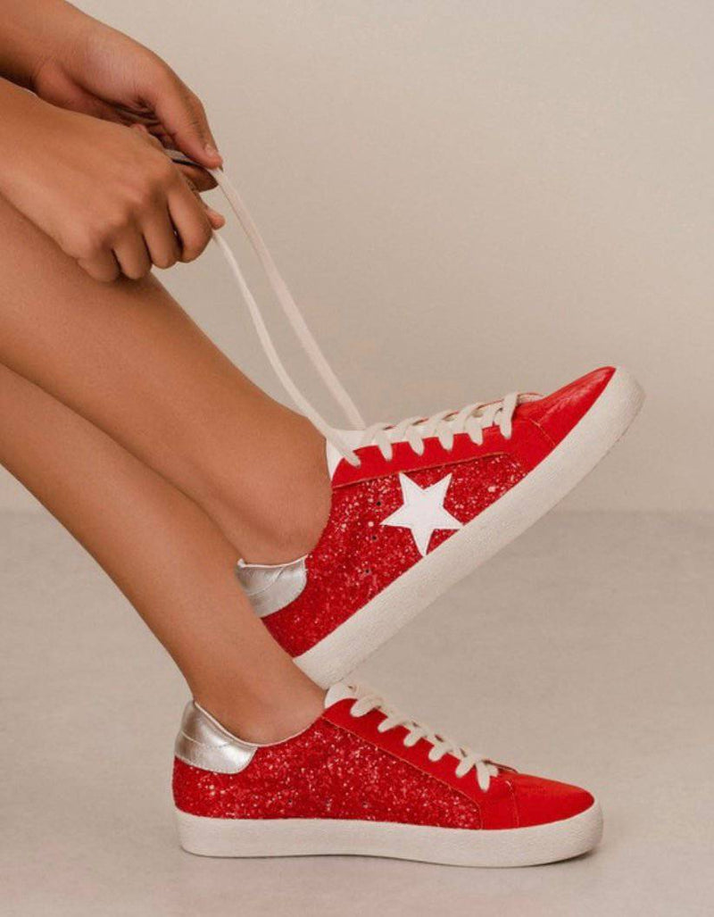 JOANN RED SNEAKERS - Bella Boutique & Bellasbylola.com