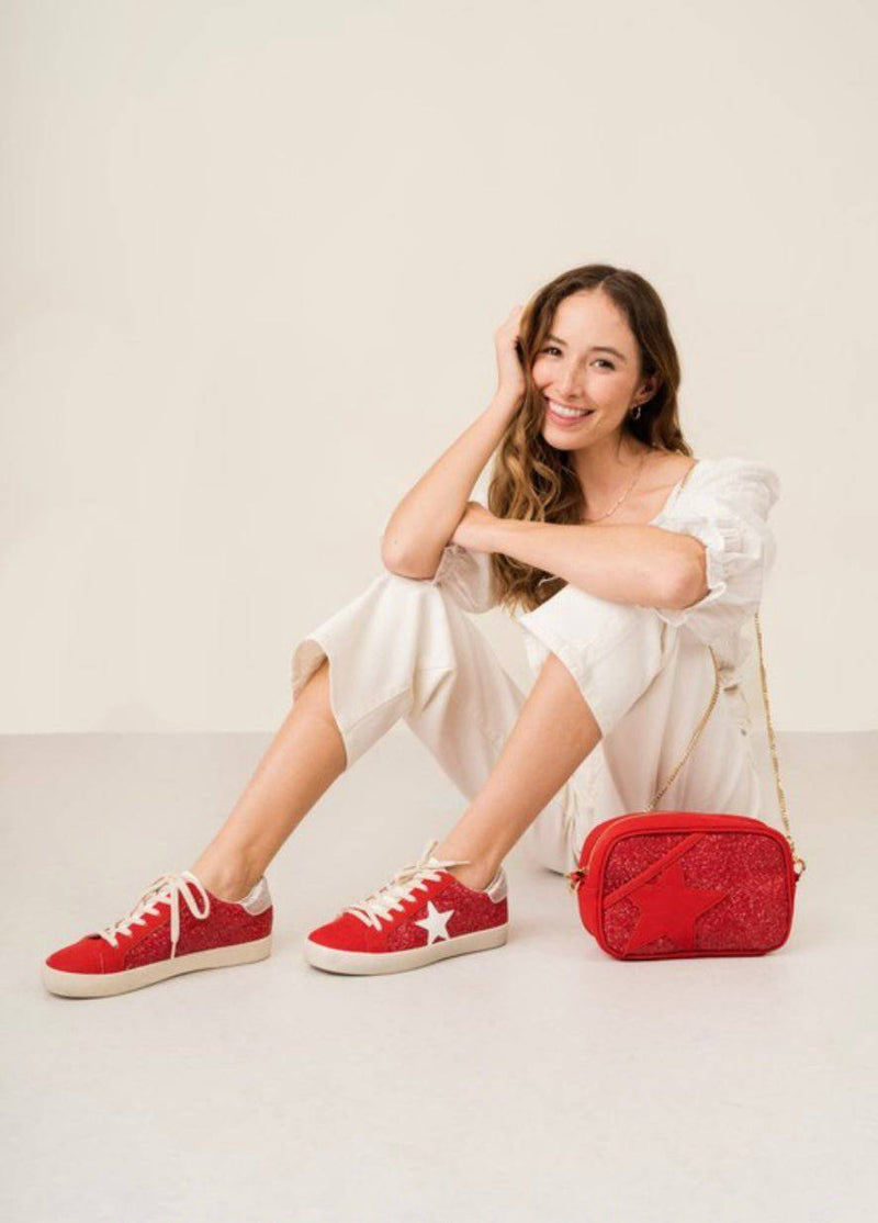 JOANN RED SNEAKERS - Bella Boutique & Bellasbylola.com