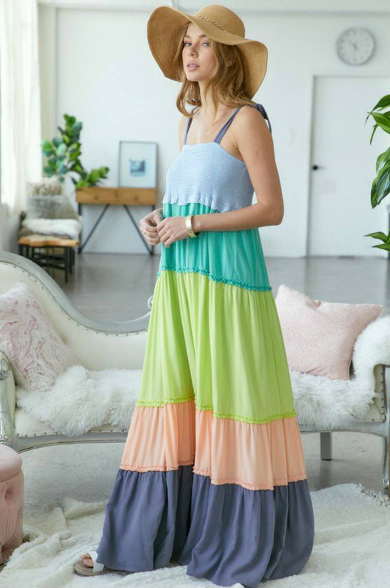 Multi Color Maxi dress - Bella Boutique & Bellasbylola.com