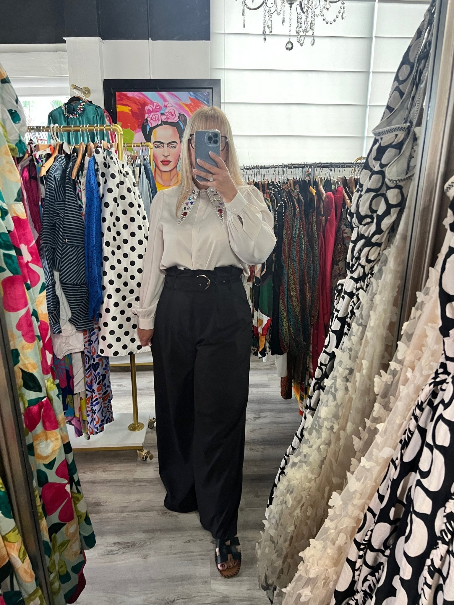 Black Paperbag Palazzo Pants - Maxi Style - Bella Boutique & Bellasbylola.com
